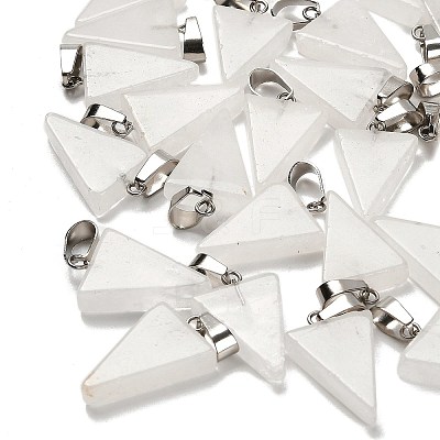 Natural Quartz Crystal Pendants G-B127-04P-10-1