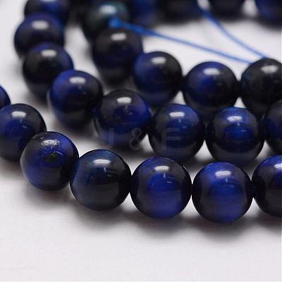 Natural Tiger Eye Bead Strands G-P230-08-B-8mm-1