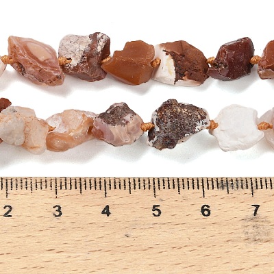 Raw Rough Natural Fire Opal Beads Strands G-C253-02-1