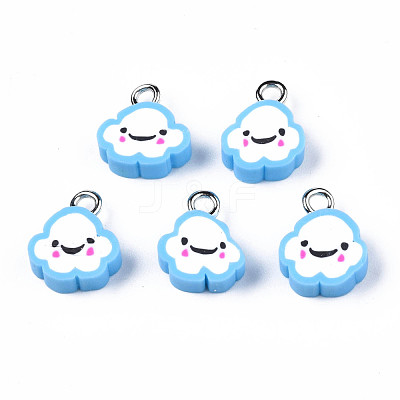 Handmade Polymer Clay Charms CLAY-N006-37B-01C-1