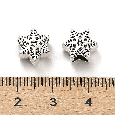 Tibetan Style Alloy European Beads PALLOY-K019-03H-AS-1