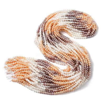 Natural Cultured Freshwater Pearl Beads Strands PEAR-C004-10-1