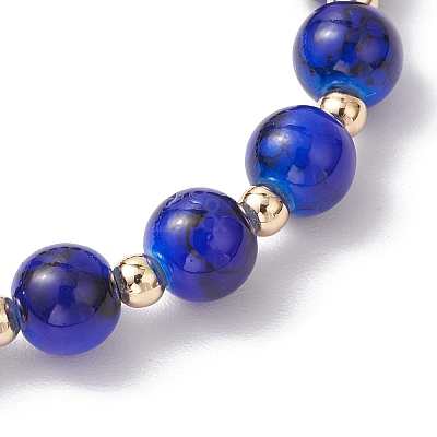 Glass Beads Stretch Bracelets BJEW-JB12026-01-1