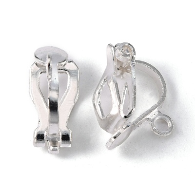 Brass Clip-on Earring Findings EC109-S-1
