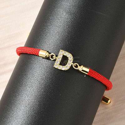 Adjustable Nylon Cord Bracelets X-BJEW-C096-01G-04-1