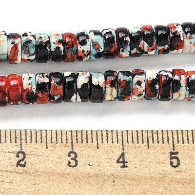 Baking Paint Synthetic Turquoise Beads Strands G-H060-02B-08-1