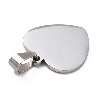 Non-Tarnish 304 Stainless Steel Mirror Polished Finish Stamping Blank Tag Pendants X-STAS-L220-02C-A01-1