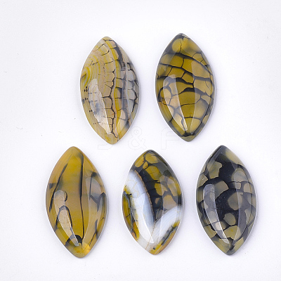 Natural Crackle Agate Cabochons G-T125-07B-1