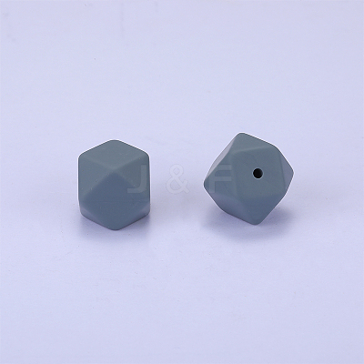 Hexagonal Silicone Focal Beads SI-JX0020A-10-1