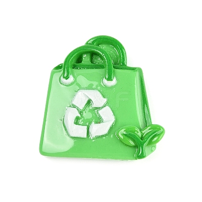 Environmental Protection Theme Opaque Resin Cabochons CRES-Z013-03C-1