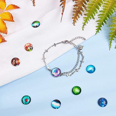 Flatback Glass Cabochons for DIY Projects GGLA-AR0001-01J-1