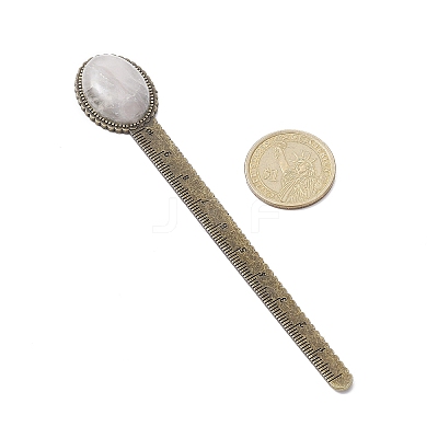 Tibetan Style Alloy Bookmark Rulers AJEW-JK00262-05-1