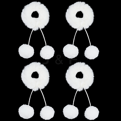 Fur Plush Elastic Hair Accessories OHAR-PH0001-35B-1