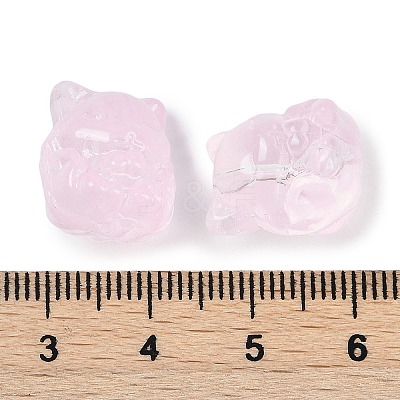 Transparent Spray Paint Glass Beads X1-GLAA-H035-01D-1