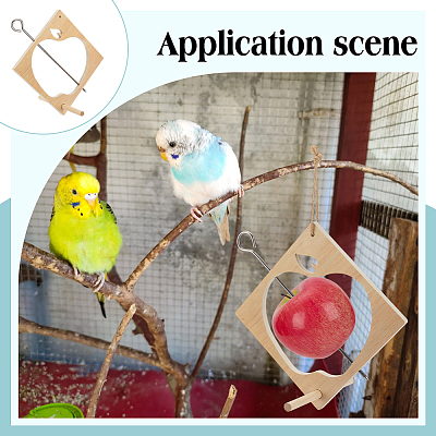 Wooden Bird Feeder AJEW-FG0004-81A-1