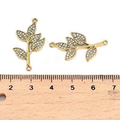304 Stainless Steel Crystal Rhinestone Connector Charms STAS-U047-30G-1