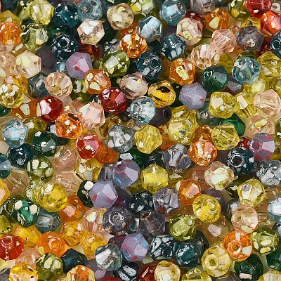 Picasso Baking Paint Glass Seed Beads SEED-N007-37N-1