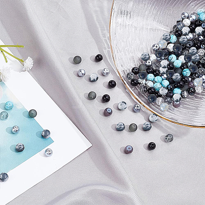 768Pcs 24 Style Glass Beads DIY-PH0010-71-1