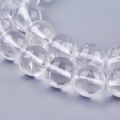 Natural Quartz Crystal Beads Strands X-G-R193-05-10mm-1