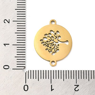 304 Stainless Steel Connector Charms STAS-D013-02B-G-1