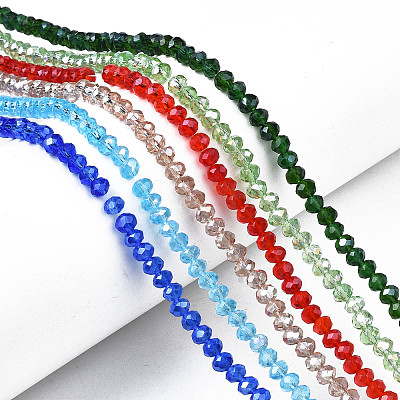 Electroplate Glass Beads Strands LS-EGLA-A034-T4mm-B-1