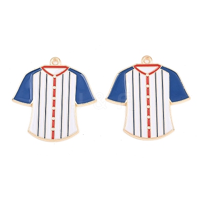Sport Alloy Enamel Pendants ENAM-C035-01G-1