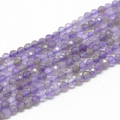 Natural Amethyst Beads Strands X-G-S264-20-2mm-1