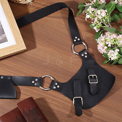 Medieval PU Leather Gun Holster AJEW-WH0606-009B-1