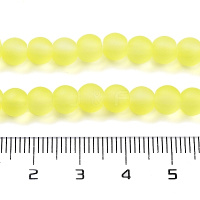Baking Paint Transparent Glass Bead Strands X-GLAA-S031-6mm-30-1