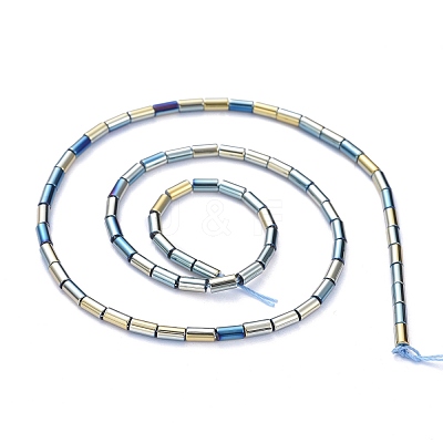 Electroplate Glass Beads Strands X-EGLA-K014-B-FP05-1