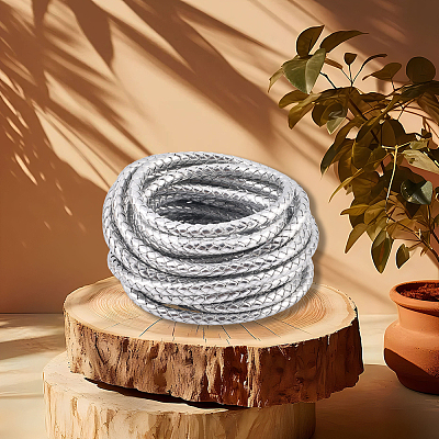 5M Braided Round PU Leather Jewelry Cord OCOR-GF0004-96B-04-1