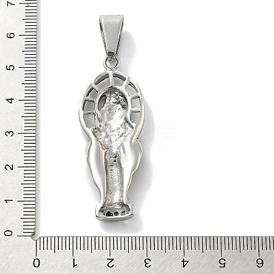 304 Stainless Steel Pendants STAS-Z098-19AS-1