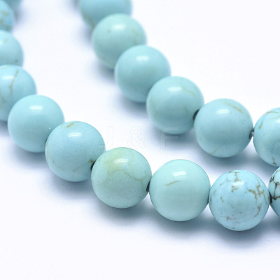 Natural Howlite Beads Strands X-TURQ-G148-07-8mm-1