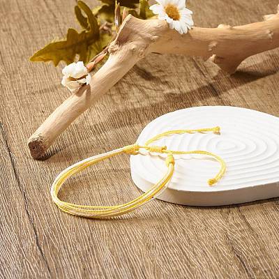 Waxed Polyester Multi-strand Bracelet BJEW-JB07892-02-1