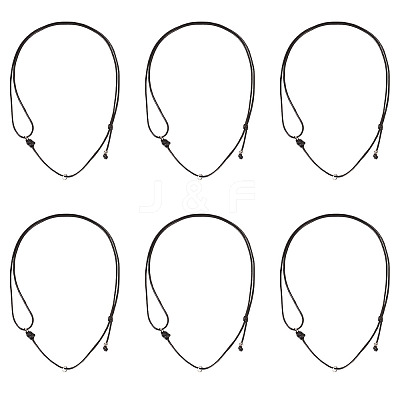Waxed Polyester Cord Necklaces NJEW-TAC0022-05-1