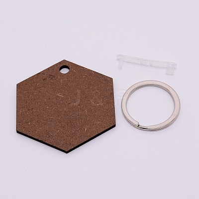 Sublimation Blanks Keychains LS-KEYC-WH0019-01-1