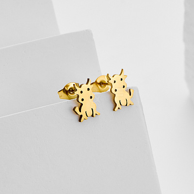 304 Stainless Steel Stud Earrings for Women WG79C8C-01-1