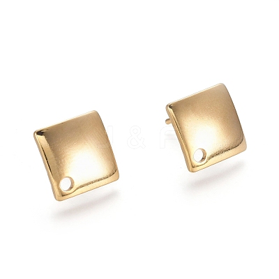 304 Stainless Steel Stud Earring Findings STAS-E482-02G-1