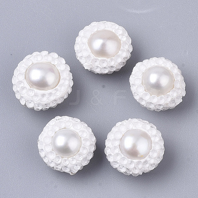 Polymer Clay Rhinestone Beads RB-S055-40M-1