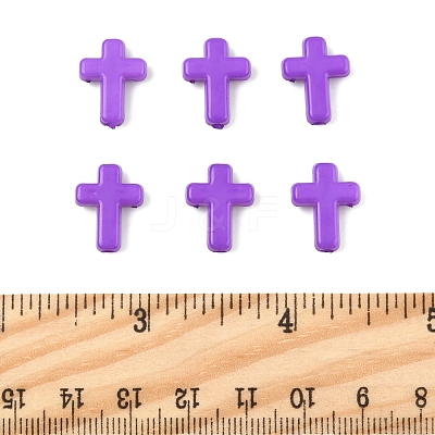 200Pcs Opaque Acrylic Beads SACR-FS0001-39D-1