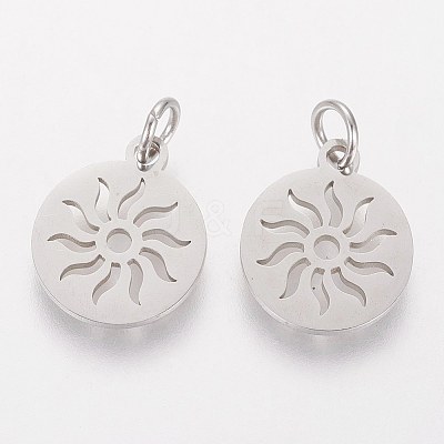 Non-Tarnish 304 Stainless Steel Pendants X-STAS-Q201-T449S-1