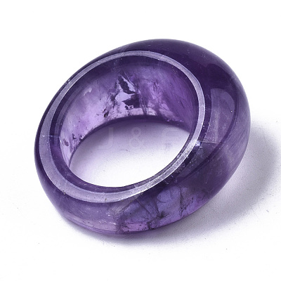 Natural Amethyst Rings G-N0326-032-1