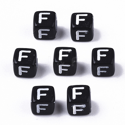 Opaque Acrylic Beads SACR-N002-01F-1