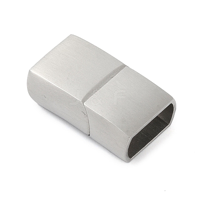 Tarnish Resistant 316 Surgical Stainless Steel Magnetic Clasps with Glue-in Ends STAS-F269-02P-01-1