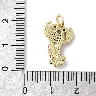 Brass Micro Pave Cubic Zirconia Pendants KK-A278-14G-1