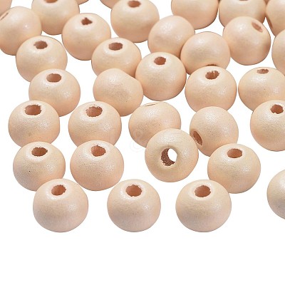 Natural Wood Beads WOOD-Q017-8mm-06-LF-1