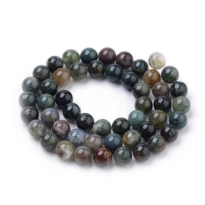Natural Indian Agate Beads Strands G-S259-31-10mm-1