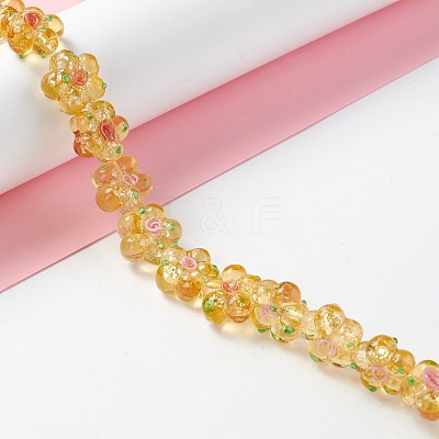 Handmade Lampwork Beads Strands LAMP-D015-08J-1