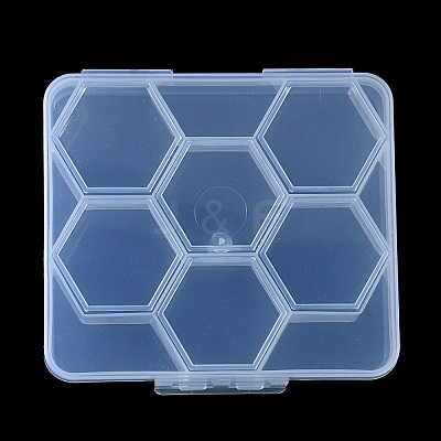 Transparent Plastic Bead Containers CON-YW0001-55-1