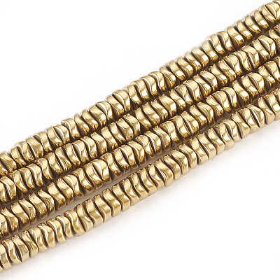 Electroplate Non-magnetic Synthetic Hematite Beads Strands X-G-T061-179J-1
